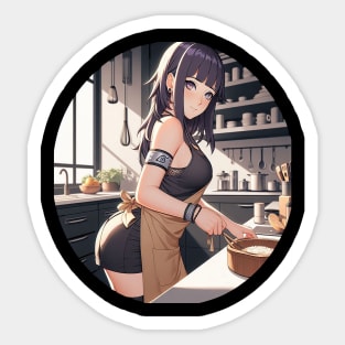 Hinata Hyuga - Apron Style Sticker